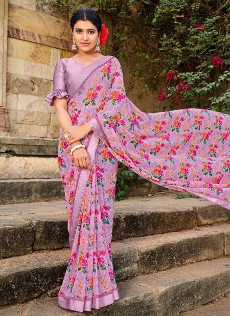 Pink Mintorsi Kadambari Latest Fancy Regular Wear Designer Printed Saree Collection 26503